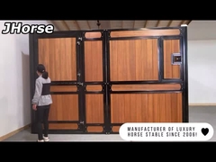 Q235 Stalowe bambusowe tymczasowe stajnie dla koni z oknem bramy o wysokości 2,2 m