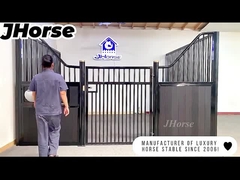 Luksusowy, prefabrykowany, używany panel przedni z bambusa, drewnianej stajni dla koni