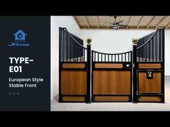 Europejskie boksy dla koni 3,5x2,2m z podwójnym zabezpieczeniem zatrzaskowym na nogi