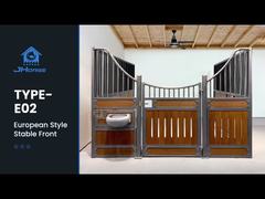 Prefabrykowane dachy jeździeckie Darmowe europejskie boksy dla koni Wyposażenie stajni rolniczych