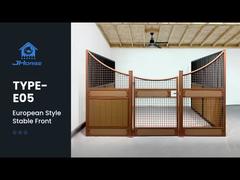 Zewnętrzna płyta ze sklejki europejskiej boksy dla koni stajnia panel ogrodzeniowy z dachem