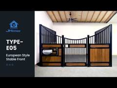 Standardowe fronty boksów dla koni 12x12 stóp, malowane proszkowo